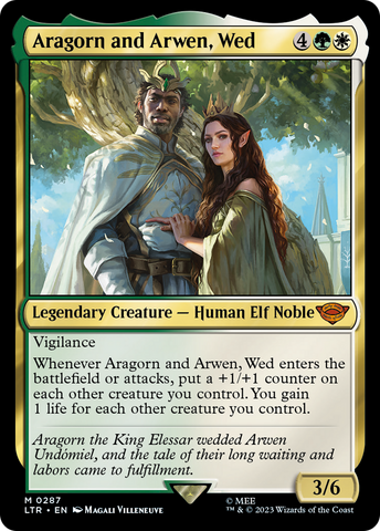 {R} Aragorn and Arwen, Wed [The Lord of the Rings: Tales of Middle-Earth][LTR 287]
