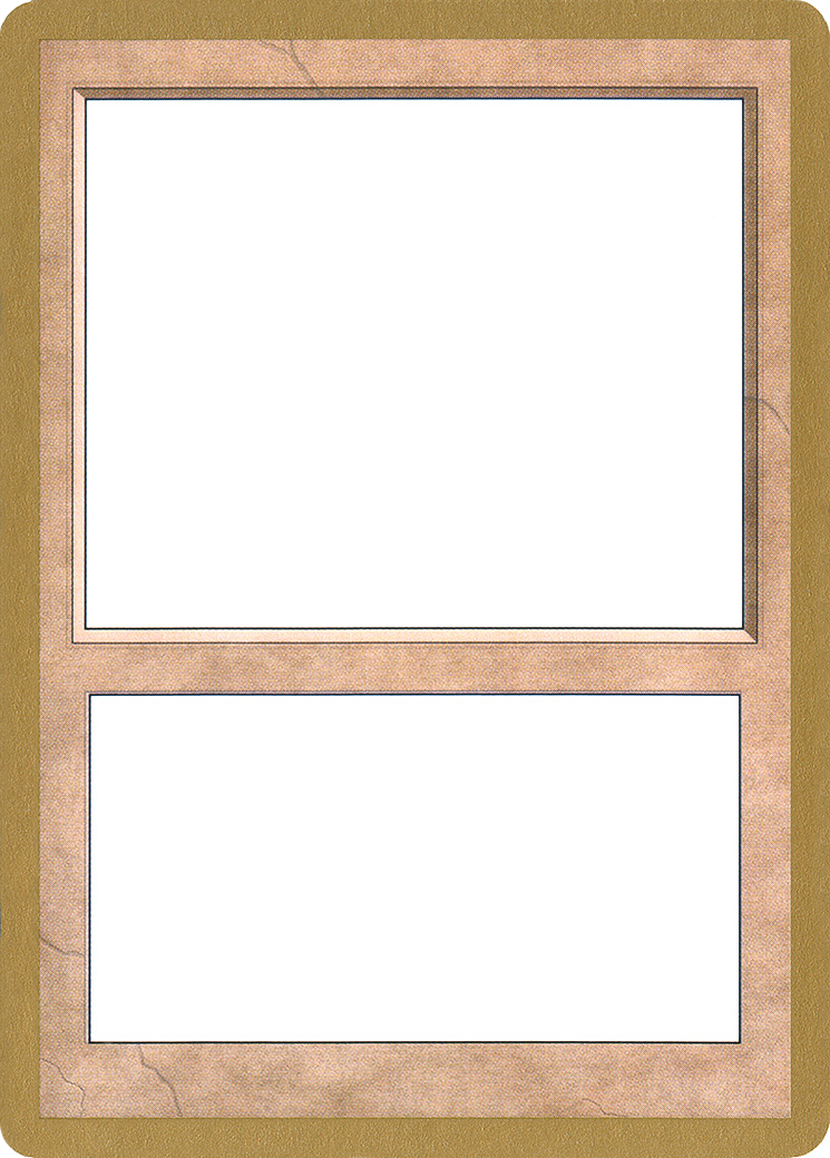 {R} 2001 World Championship Blank Card [World Championship Decks 2001][GB WC01 NULL]