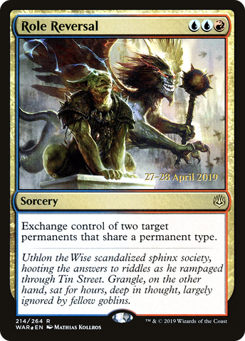 {R} Role Reversal [War of the Spark Prerelease Promos][PR WAR 214]
