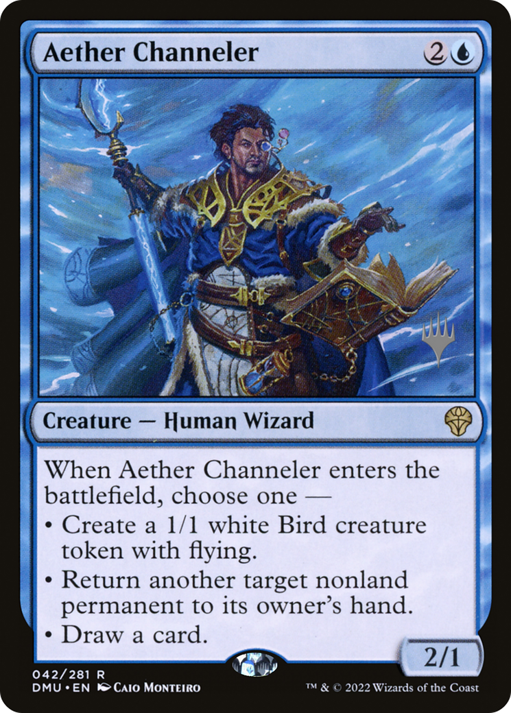 {R} Aether Channeler (Promo Pack) [Dominaria United Promos][PP DMU 042]