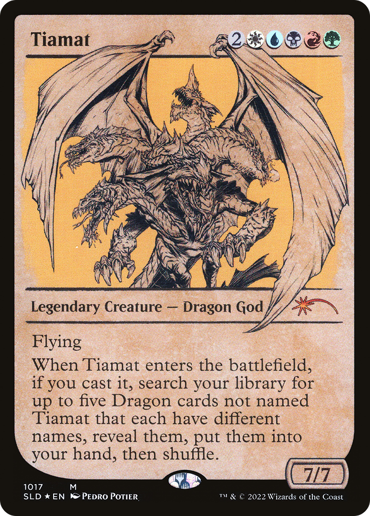 {R} Tiamat (Showcase) [Secret Lair Drop Series][SLD 1018]