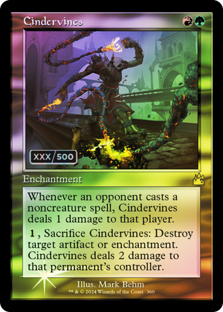 {R} Cindervines (Retro) (Serialized) [Ravnica Remastered][SR RVR 360]