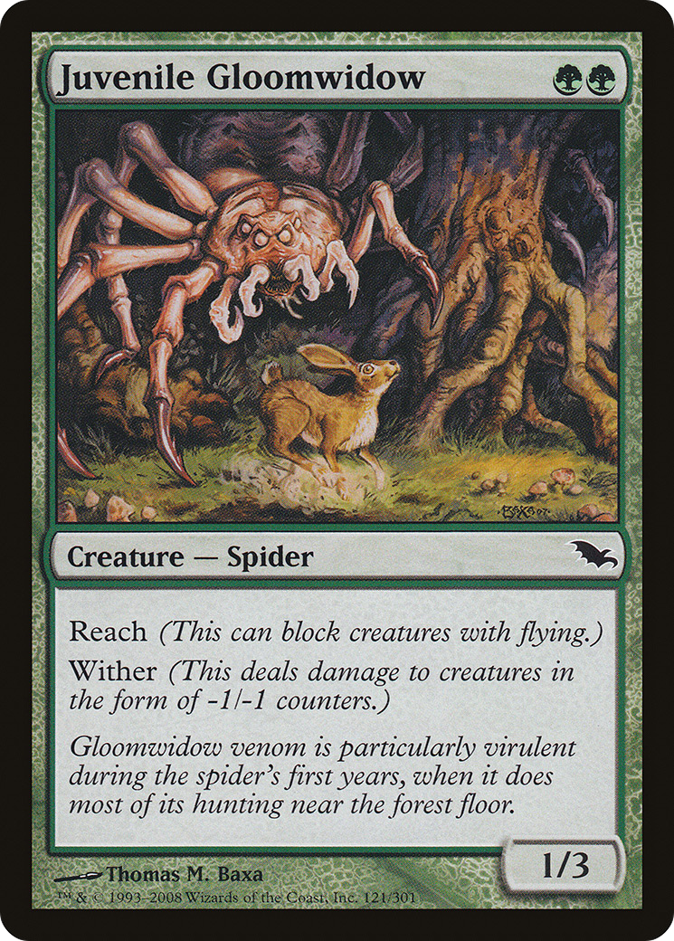 {C} Juvenile Gloomwidow [Shadowmoor][SHM 121]