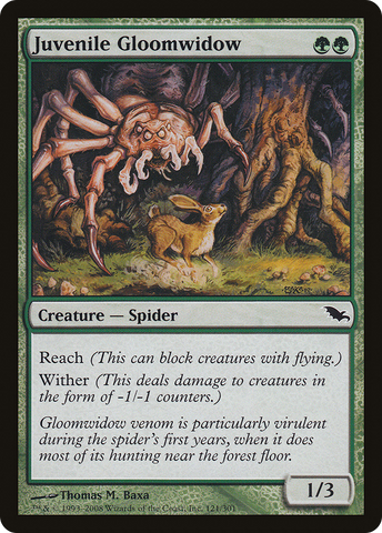 {C} Juvenile Gloomwidow [Shadowmoor][SHM 121]