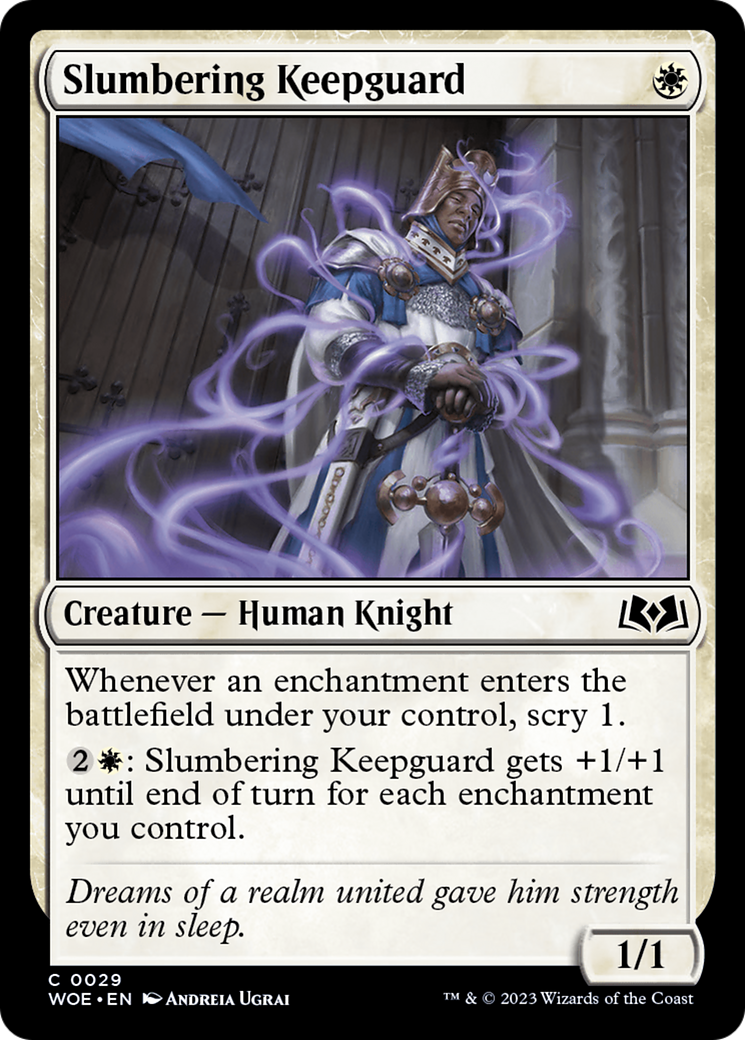 {@C} Slumbering Keepguard [Wilds of Eldraine][WOE 029]