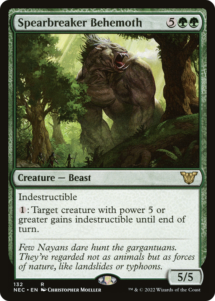 {R} Spearbreaker Behemoth [Kamigawa: Neon Dynasty Commander][NEC 132]