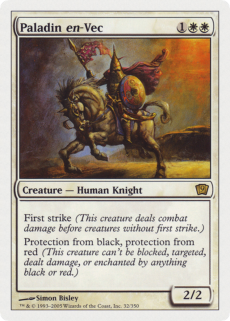 {R} Paladin en-Vec [Ninth Edition][9ED 032]