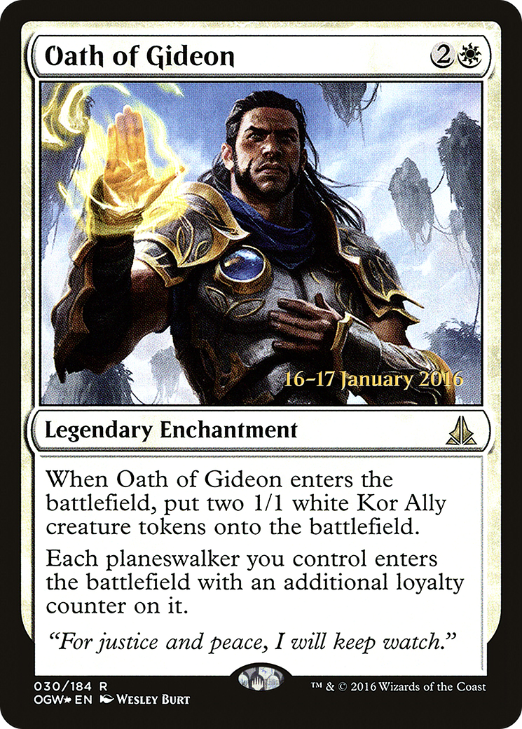 {R} Oath of Gideon [Oath of the Gatewatch Prerelease Promos][PR OGW 030]