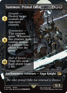 {@R} Summon: Primal Odin (Borderless) [FINAL FANTASY][FIN 365]