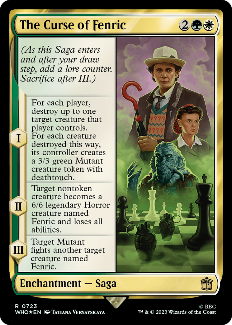 {R} The Curse of Fenric (Surge Foil) [Doctor Who][WHO 723]