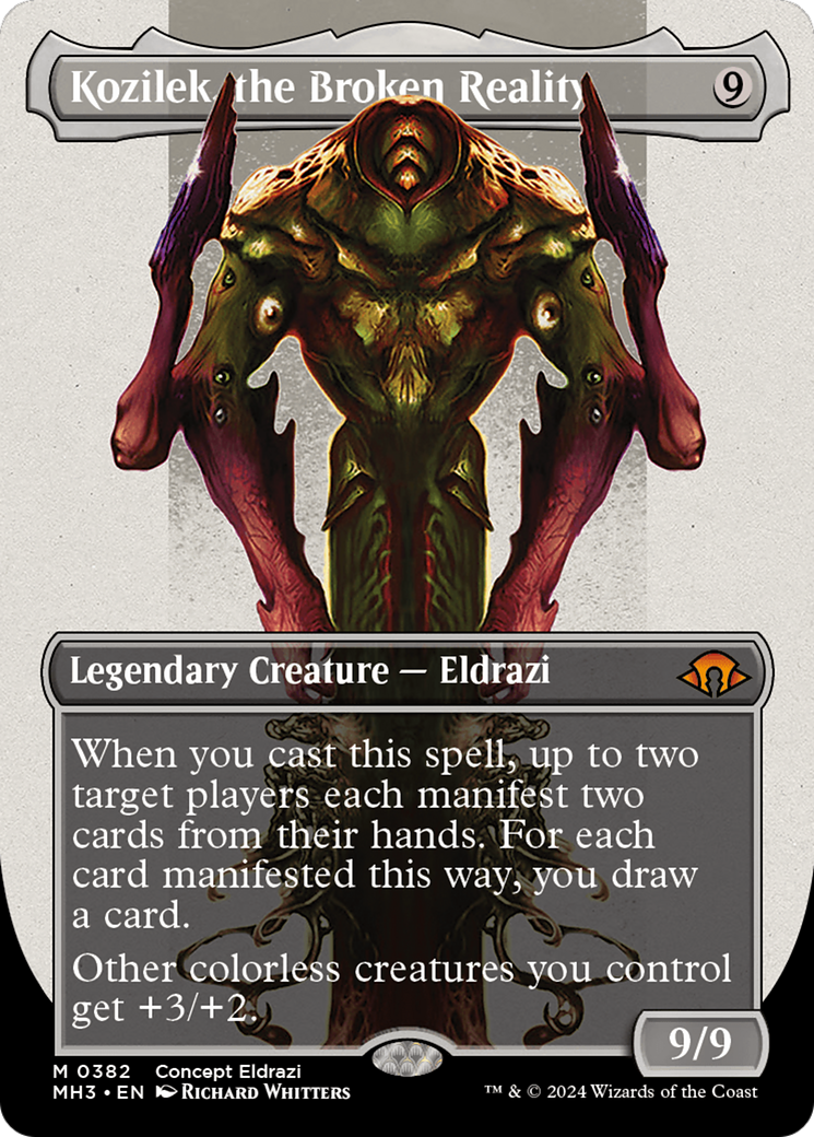 {R} Kozilek, the Broken Reality (Borderless) [Modern Horizons 3][MH3 382]