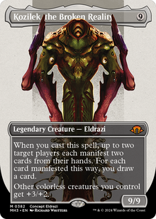 {R} Kozilek, the Broken Reality (Borderless) [Modern Horizons 3][MH3 382]