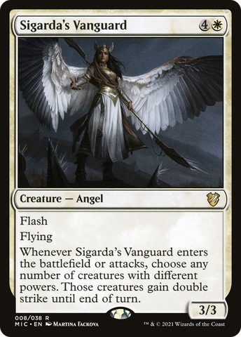 {R} Sigarda's Vanguard [Innistrad: Midnight Hunt Commander][MIC 008]