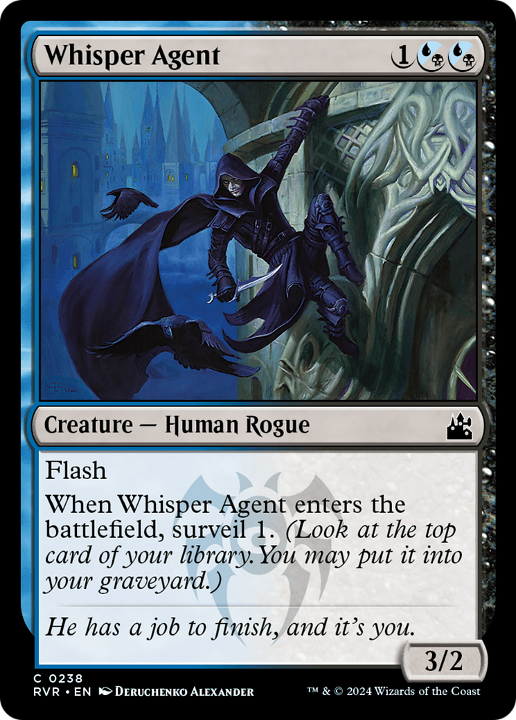 {C} Whisper Agent [Ravnica Remastered][RVR 238]