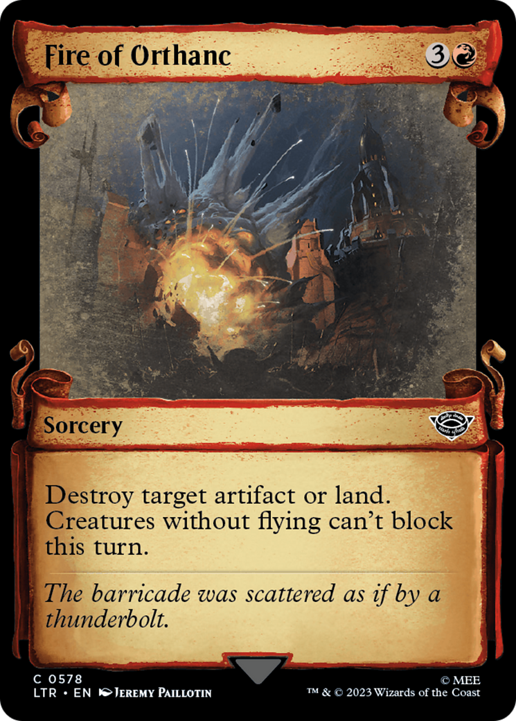{C} Fire of Orthanc [The Lord of the Rings: Tales of Middle-Earth Showcase Scrolls][LTR 578]