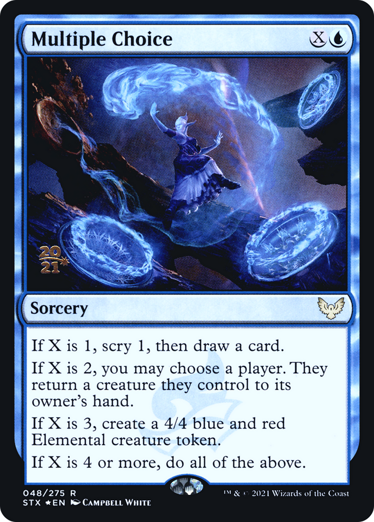{R} Multiple Choice [Strixhaven: School of Mages Prerelease Promos][PR STX 048]