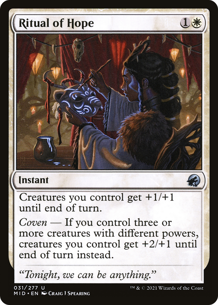 {C} Ritual of Hope [Innistrad: Midnight Hunt][MID 031]