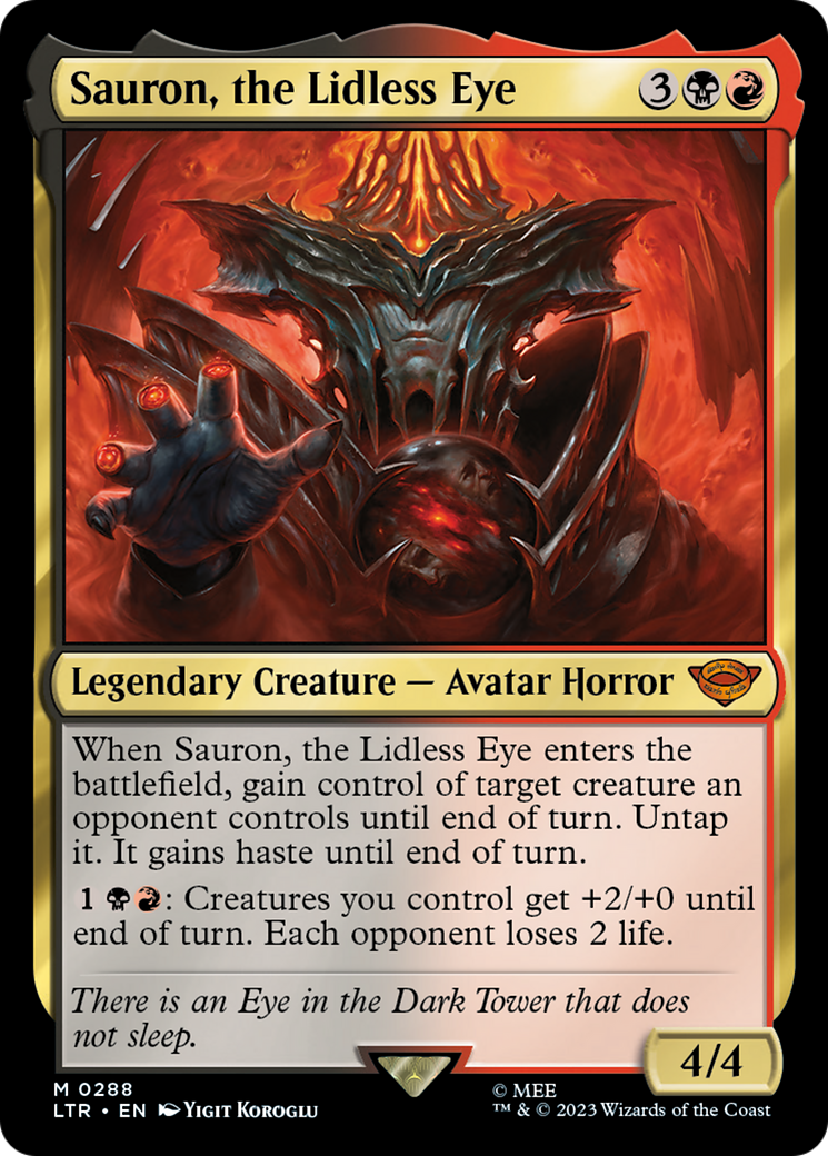 {R} Sauron, the Lidless Eye [The Lord of the Rings: Tales of Middle-Earth][LTR 288]