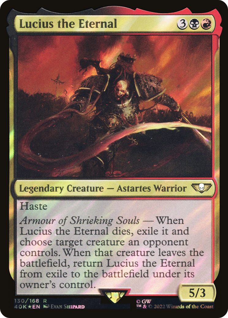 {R} Lucius the Eternal (Surge Foil) [Universes Beyond: Warhammer 40,000][SF 40K 130]