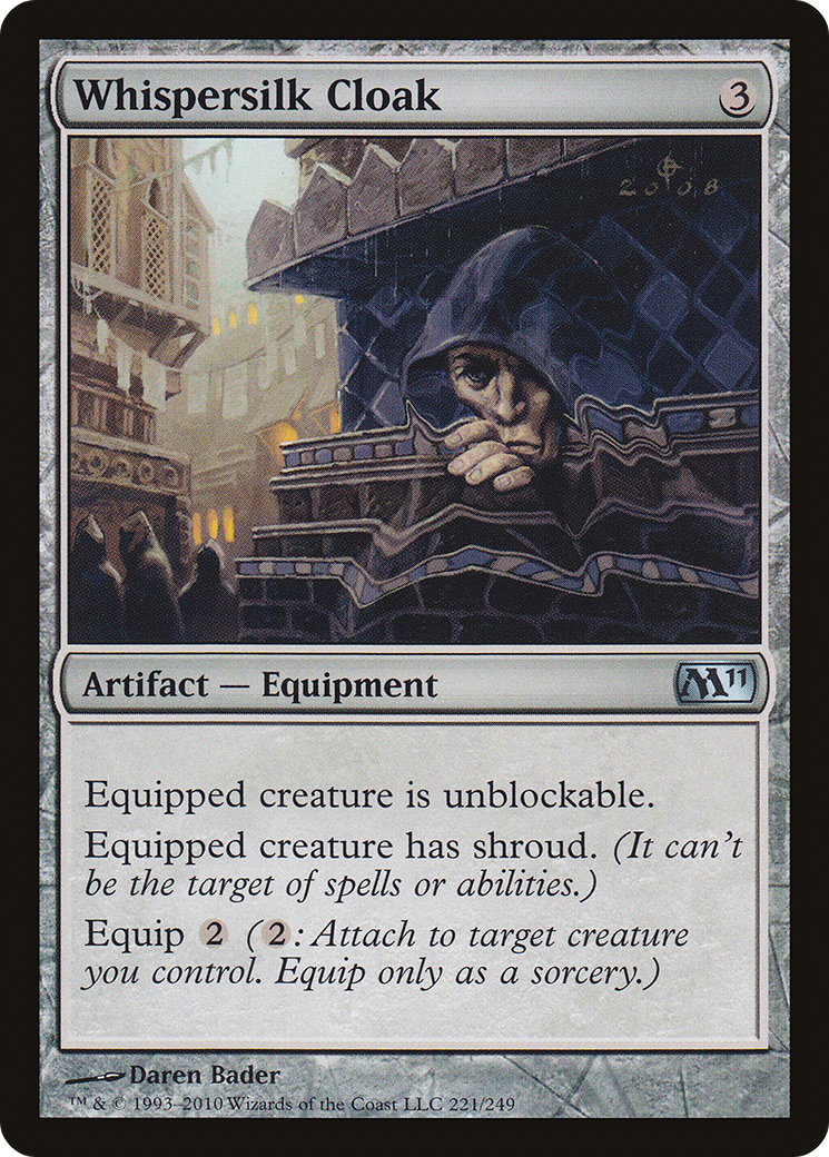 {C} Whispersilk Cloak [Magic 2011][M11 221]