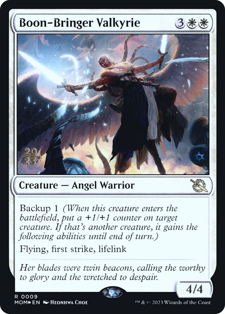 {R} Boon-Bringer Valkyrie [March of the Machine Prerelease Promos][PR MOM 009]