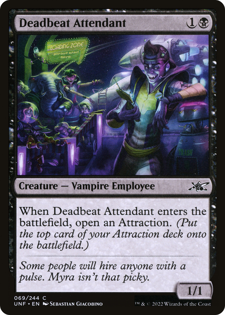 {C} Deadbeat Attendant [Unfinity][UNF 069]