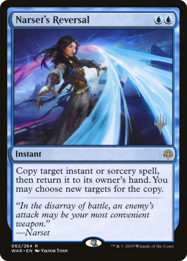 {R} Narset's Reversal (Promo Pack) [War of the Spark Promos][PP WAR 062]