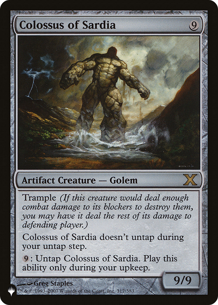 Colossus of Sardia [LIST 10E-317]