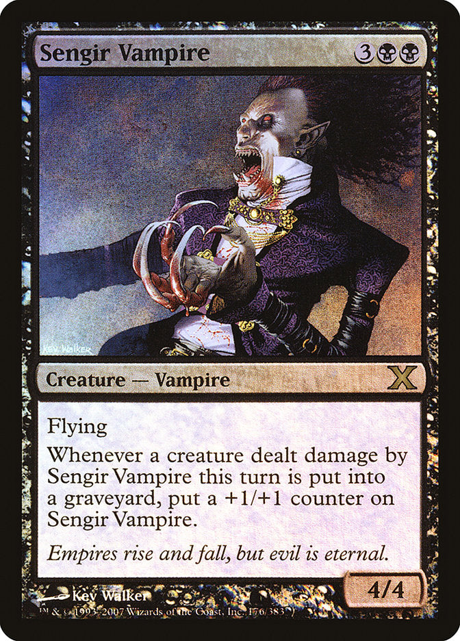 {R} Sengir Vampire (Premium Foil) [Tenth Edition][FP 10E 176]