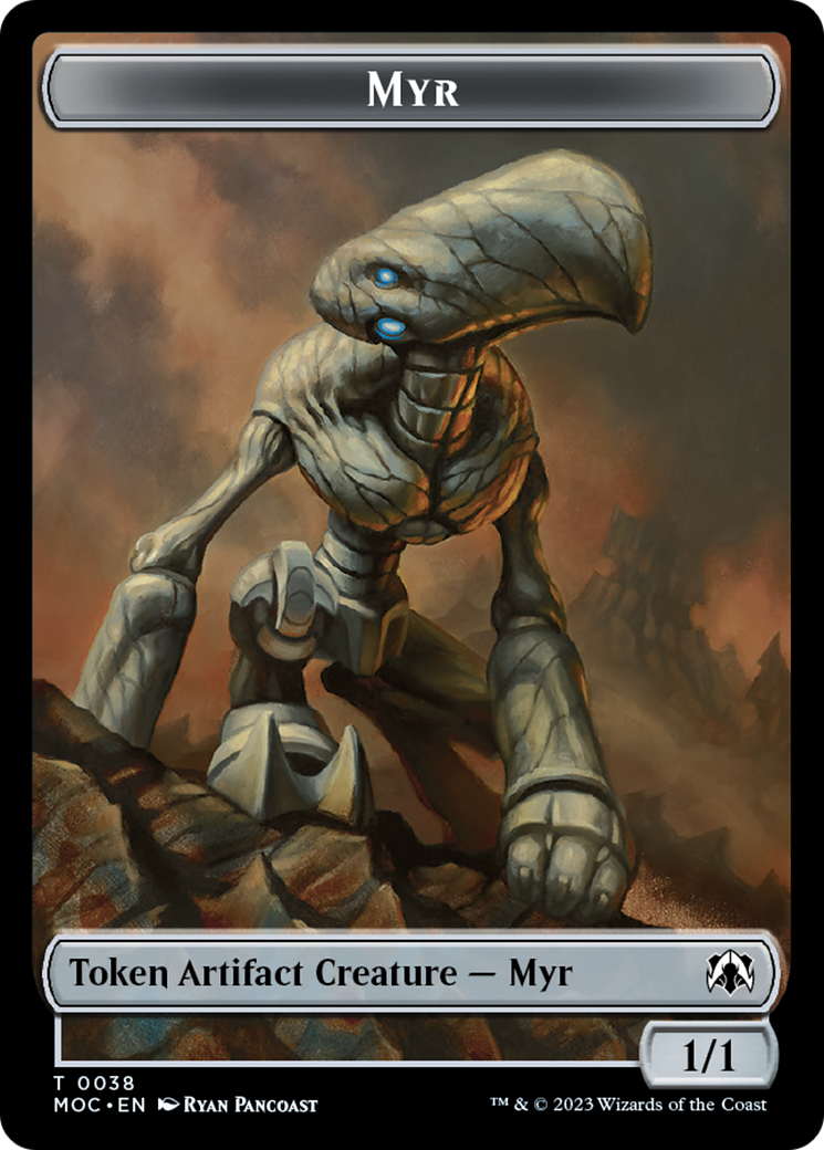 {T} Phyrexian Germ // Myr Double-Sided Token [March of the Machine Commander Tokens][TMOC 19//38]