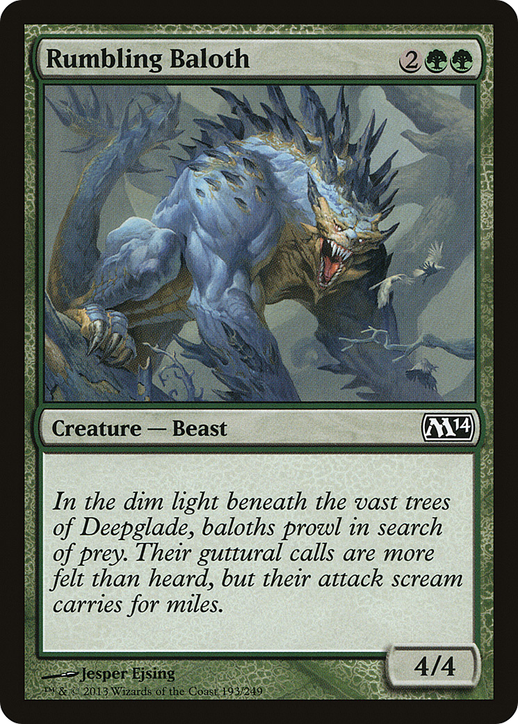{C} Rumbling Baloth [Magic 2014][M14 193]