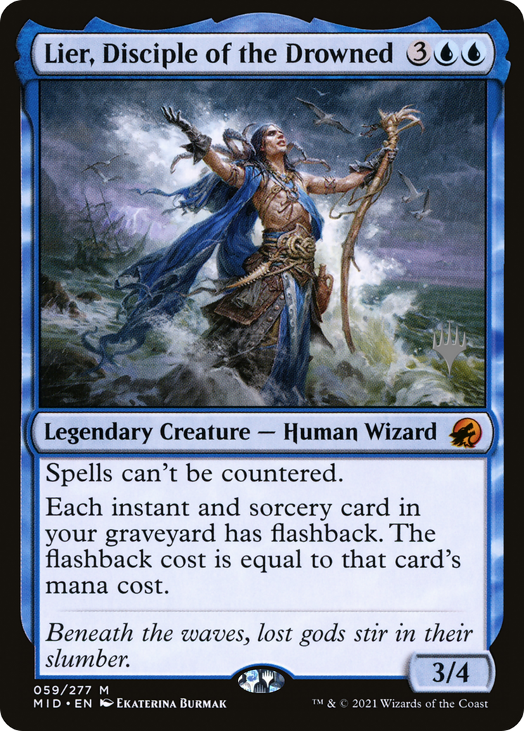 {R} Lier, Disciple of the Drowned (Promo Pack) [Innistrad: Midnight Hunt Promo Pack][PP MID 059]
