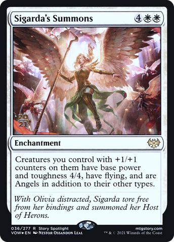 {R} Sigarda's Summons [Innistrad: Crimson Vow Prerelease Promos][PR VOW 036]
