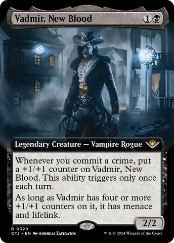 {@R} Vadmir, New Blood (Extended Art) [Outlaws of Thunder Junction][OTJ 329]