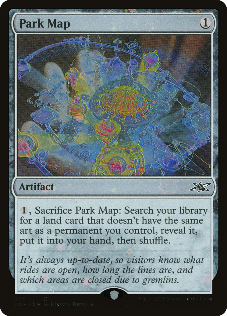 {C} Park Map (Galaxy Foil) [Unfinity][UNF 476]