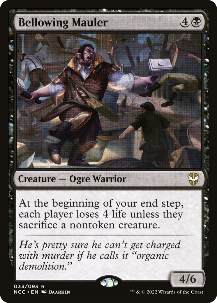 {R} Bellowing Mauler [Streets of New Capenna Commander][NCC 033]
