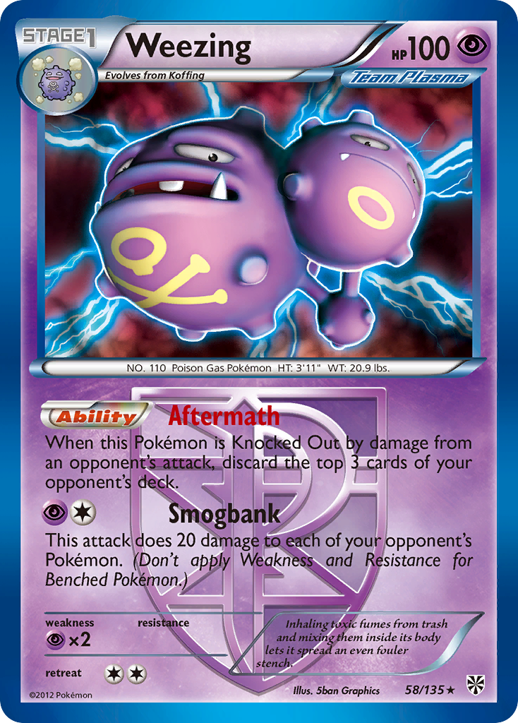 [PKM-R] Weezing (58/135) [Black & White: Plasma Storm]