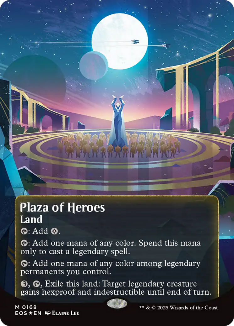 {R} Plaza of Heroes (0168) (Poster) (Galaxy Foil) [Edge of Eternities: Stellar Sights][EOS 168]