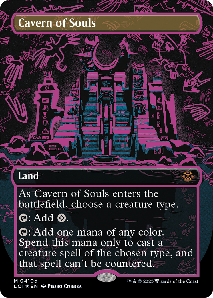 {@R} Cavern of Souls (0410d) (Borderless) [The Lost Caverns of Ixalan][LCI 410D]