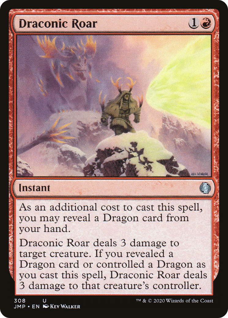 {C} Draconic Roar [Jumpstart][JMP 308]