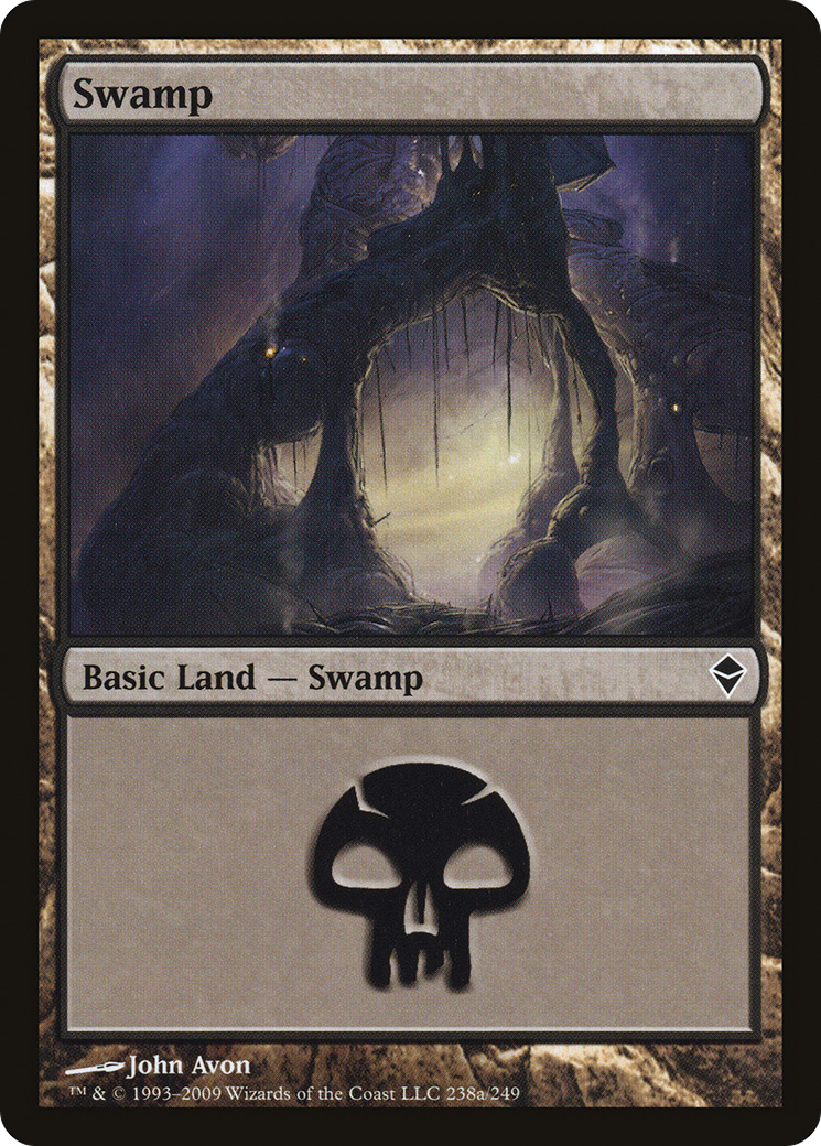 {B}[ZEN 238] Swamp (238a) [Zendikar]