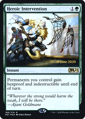 {R} Heroic Intervention [Core Set 2021 Prerelease Promos][PR M21 188]