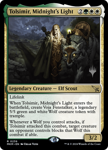{R} Tolsimir, Midnight's Light (Promo Pack) [Murders at Karlov Manor Promos][PP MKM 236]
