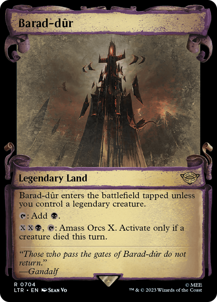 {R} Barad-dur [The Lord of the Rings: Tales of Middle-Earth Showcase Scrolls][LTR 704]