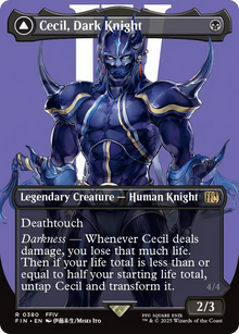 {@R} Cecil, Dark Knight // Cecil, Redeemed Paladin (Borderless) [FINAL FANTASY][FIN 380]
