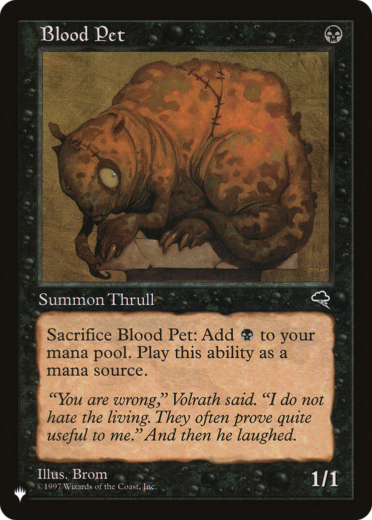 Blood Pet [LIST ]