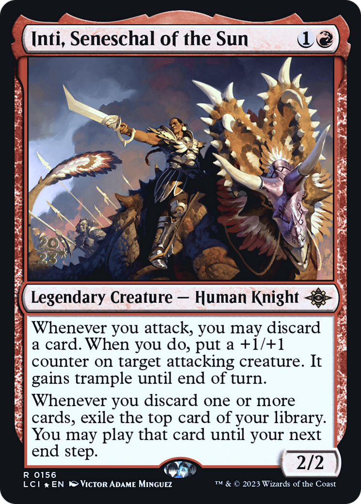 {@R} Inti, Seneschal of the Sun [The Lost Caverns of Ixalan Prerelease Cards][PR LCI 156]