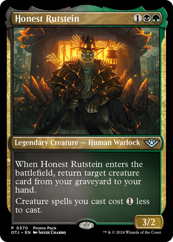 {@C} Honest Rutstein (Promo Pack) [Outlaws of Thunder Junction Promos][OTJ 370]