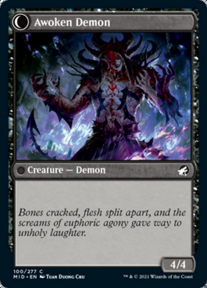 {C} Ecstatic Awakener // Awoken Demon [Innistrad: Midnight Hunt][MID 100]