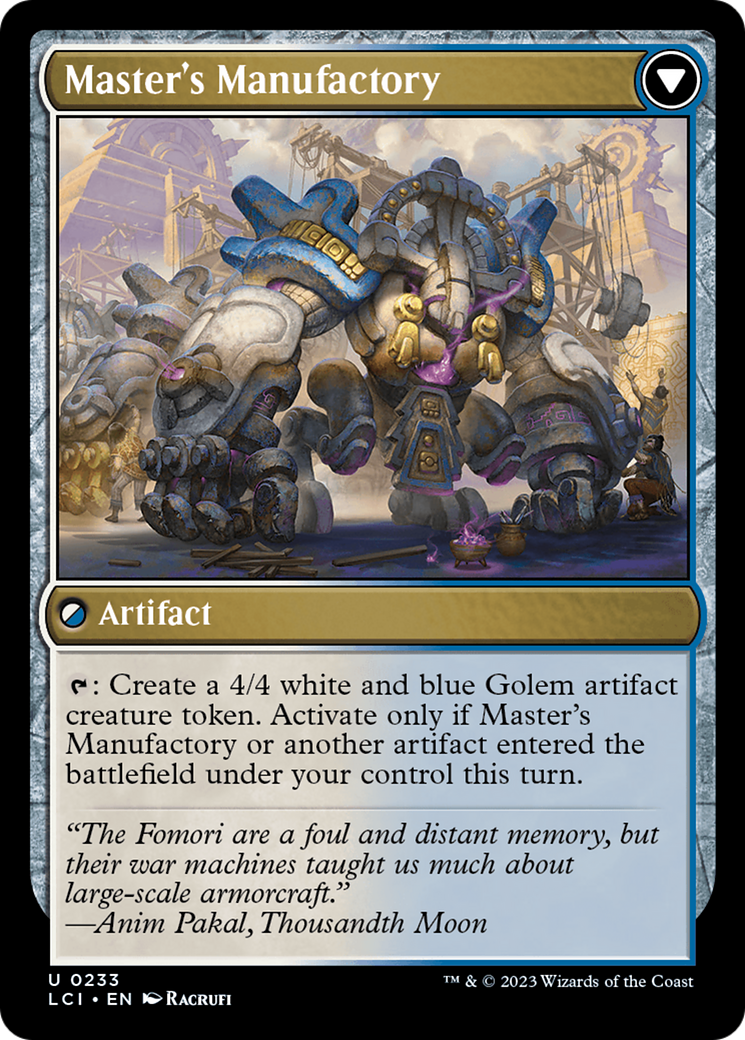 {@C} Master's Guide-Mural // Master's Manufactory [The Lost Caverns of Ixalan][LCI 233]